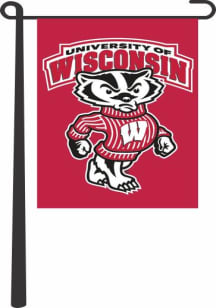 Wisconsin Badgers 13x18 inch Garden Flag - Red