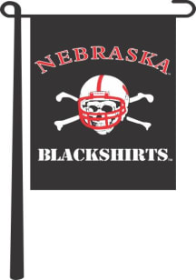 Nebraska Cornhuskers 13X18 Inch Garden Flag - Black
