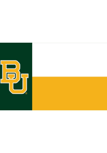 Baylor Bears Tricolor 3x5 Ft Silk Screen Grommet Flag - Green