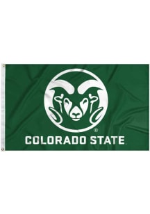 Colorado State Rams 3x5 Design Silk Screen Grommet Flag - Green