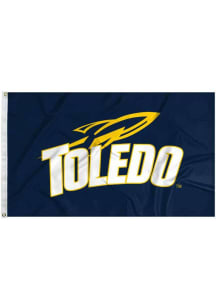Toledo Rockets 3x5 Silk Screen Grommet Flag - Blue