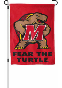 Maryland Terrapins Double Sided Garden Flag - Red