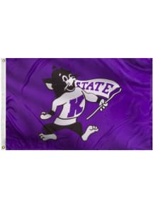 K-State Wildcats 3x5 Willie Silk Screen Grommet Flag - Purple