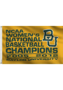 Baylor Bears 3x5 Gold National Champions Silk Screen Grommet Flag - Gold