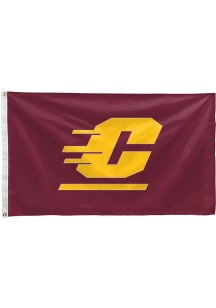 Central Michigan Chippewas 3x5 Maroon Grommet Applique Flag