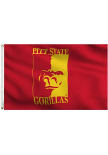 Pitt State Gorillas 3x5 Red and Gold Grommet Applique Flag