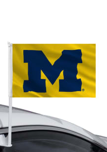 Michigan Wolverines 11x16 Gold Car Flag - Yellow