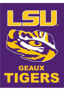LSU Tigers 30x40 Silk Screen Banner - Purple