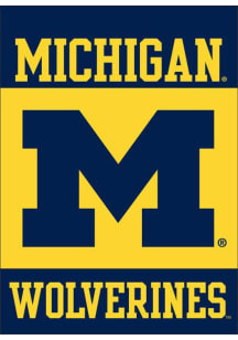 Michigan Wolverines 30x40 Silk Screen Banner - Blue