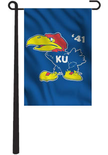 Kansas Jayhawks 13x18 1941 Jayhawk Garden Flag - Blue