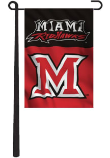 Miami RedHawks 13x18 Garden Flag - Red