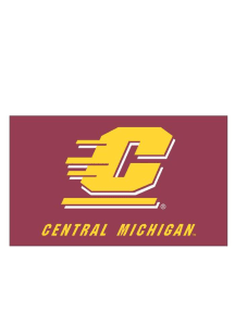 Central Michigan Chippewas 3x5 Grommet Silk Screen Grommet Flag - Maroon