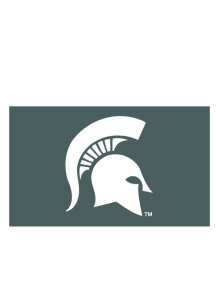Michigan State Spartans 3x5 Spartan Grommet Silk Screen Grommet Flag - Green