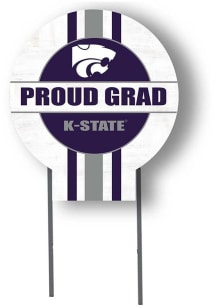 K-State Wildcats KH Sports Fan Grad graduation graphic Yard Sign - White