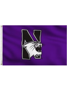 Northwestern Wildcats Grommet Silk Screen Grommet Flag - Purple