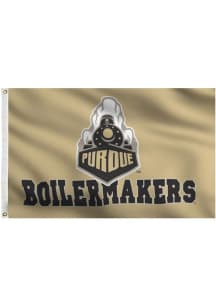 Purdue Boilermakers Grommet Silk Screen Grommet Flag - Gold