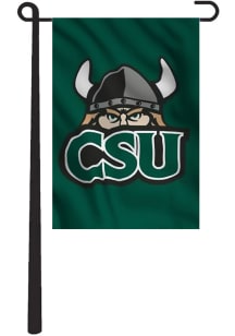 Cleveland State Vikings Team Logo Garden Flag - Green