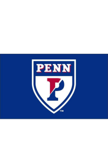 Pennsylvania Quakers Team Logo Grommet Silk Screen Grommet Flag - Blue