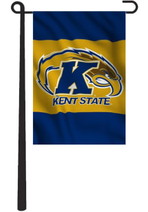 Kent State Golden Flashes Team Logo Panel Garden Flag - Blue