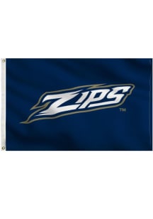 Akron Zips Team Logo Grommet Silk Screen Grommet Flag - Blue