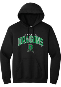 Summit Sportswear Dayton Dragons Mens Black Arch Mascot Long Sleeve Hoodie