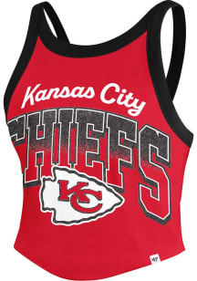 47 Kansas City Chiefs Womens Red Shimmer Shadow Tank Top