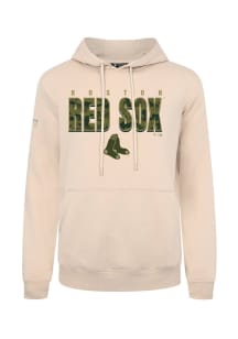 Levelwear Boston Red Sox Mens Tan Podium Protect Long Sleeve Hoodie