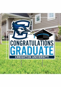 Creighton Bluejays Congratulations Graduate Yard Sign - White