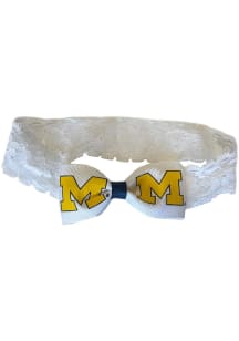 Michigan Wolverines Lace Baby Headband