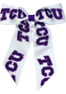 TCU Horned Frogs Pony Holder Kids Hair Ribbons