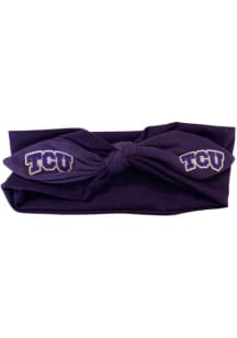 TCU Horned Frogs Knotted Bow Youth Headband