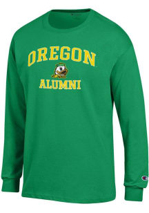 Champion Oregon Ducks Green Logo Alumni Jersey Long Sleeve T Shirt