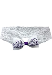 TCU Horned Frogs Horned Frog Logo Baby Lace Baby Headband