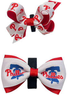 Philadelphia Phillies Pet 2pk Pet Bow