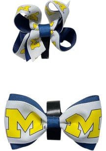 Michigan Wolverines Pet 2pk Pet Bow