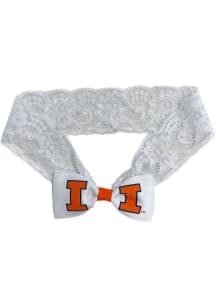 Illinois Fighting Illini Lace Baby Hair Barrette