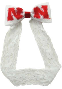 Nebraska Cornhuskers Lace Baby Headband