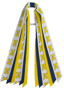 Michigan Wolverines Mini Pony Streamer Kids Hair Ribbons