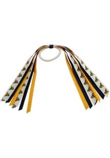 West Virginia Mountaineers Mini Pony Streamer Kids Hair Ribbons