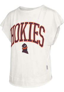 Pressbox Virginia Tech Hokies Womens White Nelson Movement Short Sleeve T-Shirt