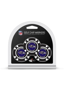 Baltimore Ravens Poker Chip 3 Pack Golf Ball Marker