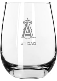 Los Angeles Angels Dad 15oz Stemless Wine Glass - White