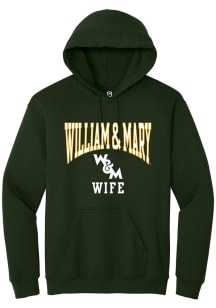 Summit Sportswear William & Mary Tribe Mens Green Wife Long Sleeve Hoodie