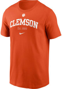 Nike Clemson Tigers Orange Academic Arch Short Sleeve T Shirt