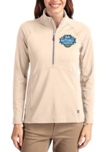 Cutter and Buck UCLA Bruins Womens Oatmeal 2026 WBB Champions Adapt Eco Qtr Zip Pullover