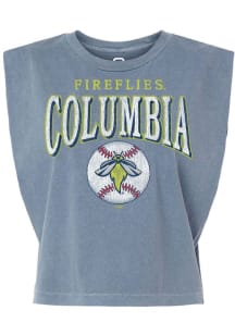 Summit Sportswear Columbia Fireflies Womens Navy Blue Homerun Tank Top