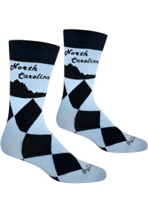 Chapel Hill North Carolina Black Mountain Mens Crew Socks
