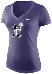 Nike K-State Wildcats Womens Purple Varsity Willie Basketball Short Sleeve T-Shirt