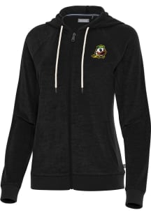 Antigua Oregon Ducks Womens Navy Blue Favorite Long Sleeve Full Zip Jacket