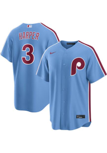 Bryce Harper Philadelphia Phillies Mens Replica Alt Jersey - Light Blue